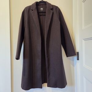 Zara Dark Brown Oversized Trench Coat